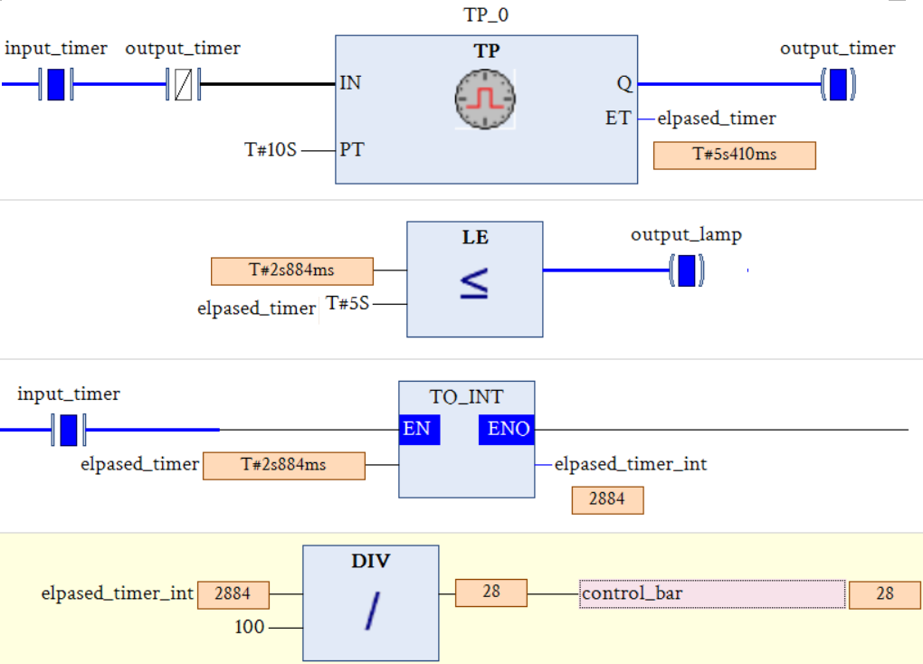 make a simple program in automation builder using ladder programming